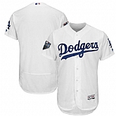 Dodgers Blank White 2018 World Series Flexbase Team Jersey Dzhi,baseball caps,new era cap wholesale,wholesale hats